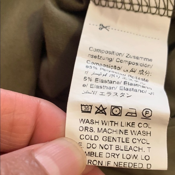 Olive Green Women's Hooded Top - Picture 3 of 10